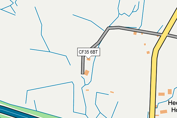 CF35 6BT map - OS OpenMap – Local (Ordnance Survey)
