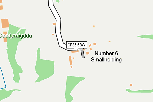 CF35 6BW map - OS OpenMap – Local (Ordnance Survey)