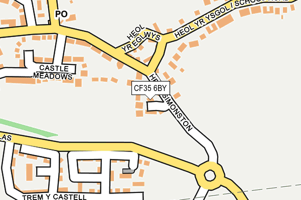 CF35 6BY map - OS OpenMap – Local (Ordnance Survey)