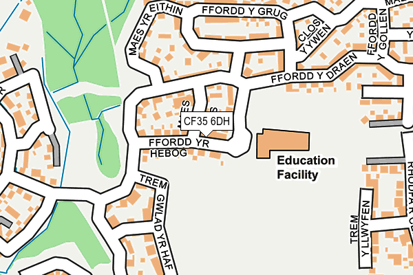 CF35 6DH map - OS OpenMap – Local (Ordnance Survey)