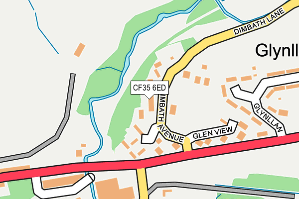 CF35 6ED map - OS OpenMap – Local (Ordnance Survey)