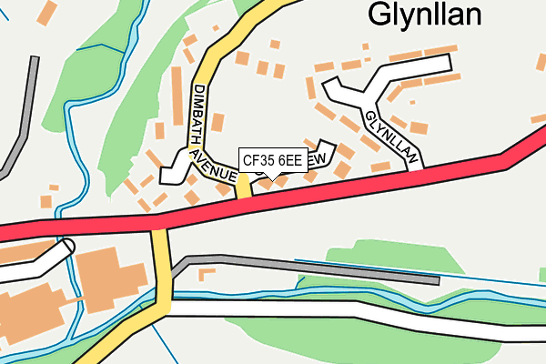 CF35 6EE map - OS OpenMap – Local (Ordnance Survey)