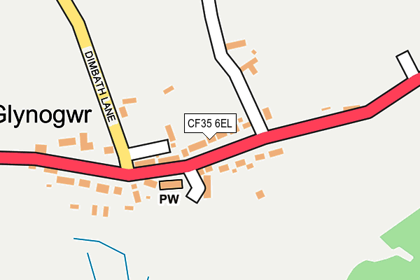 CF35 6EL map - OS OpenMap – Local (Ordnance Survey)