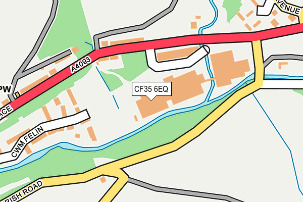 CF35 6EQ map - OS OpenMap – Local (Ordnance Survey)