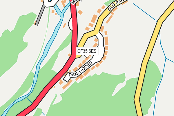 CF35 6ES map - OS OpenMap – Local (Ordnance Survey)