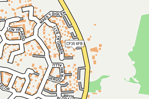 CF35 6FB map - OS OpenMap – Local (Ordnance Survey)