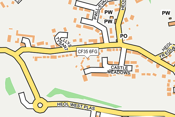 CF35 6FG map - OS OpenMap – Local (Ordnance Survey)