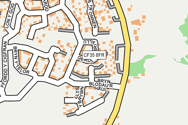 CF35 6FR map - OS OpenMap – Local (Ordnance Survey)