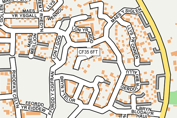 CF35 6FT map - OS OpenMap – Local (Ordnance Survey)