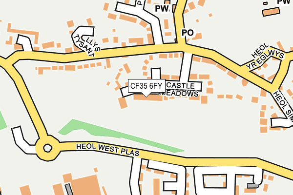 CF35 6FY map - OS OpenMap – Local (Ordnance Survey)