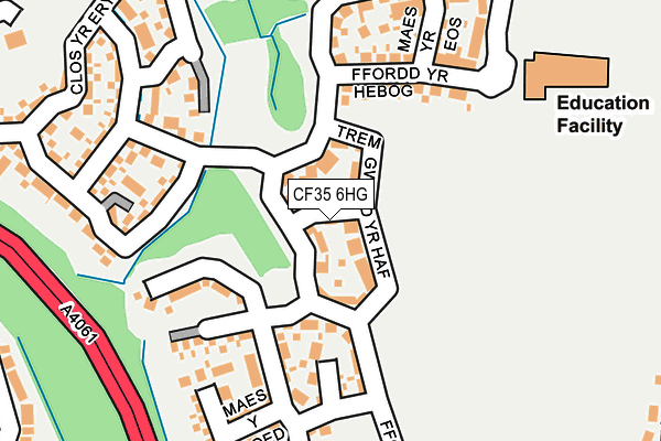 CF35 6HG map - OS OpenMap – Local (Ordnance Survey)