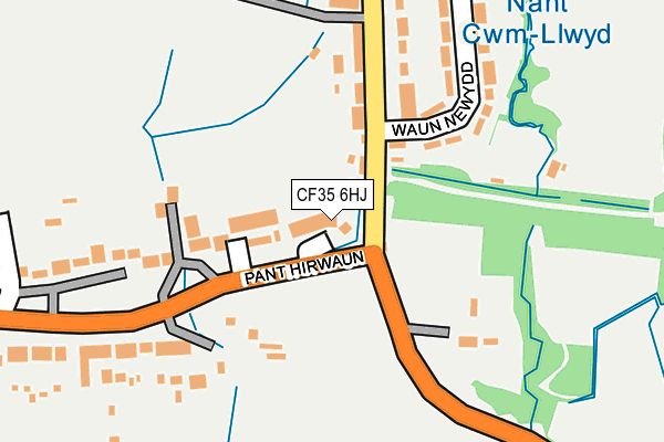 CF35 6HJ map - OS OpenMap – Local (Ordnance Survey)