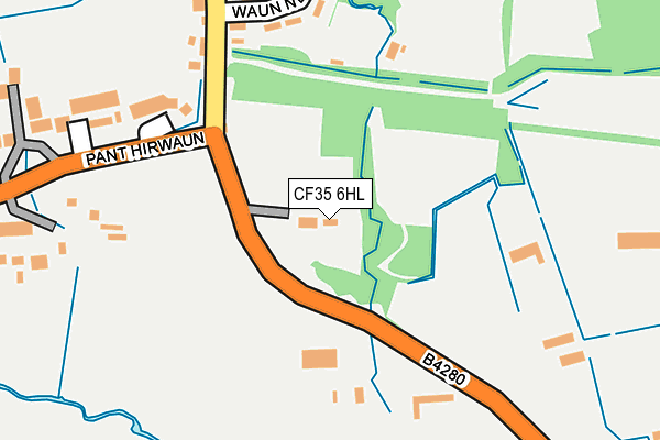 CF35 6HL map - OS OpenMap – Local (Ordnance Survey)