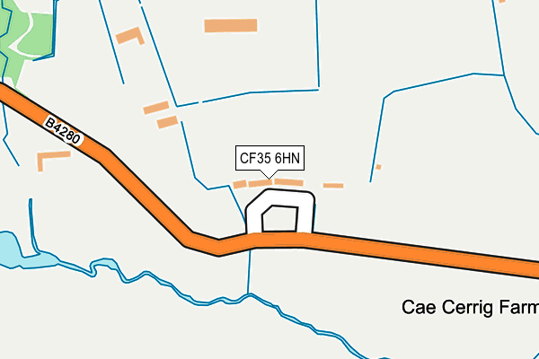 CF35 6HN map - OS OpenMap – Local (Ordnance Survey)