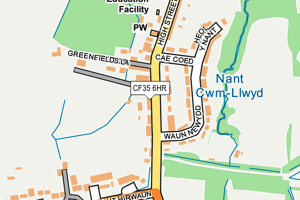 CF35 6HR map - OS OpenMap – Local (Ordnance Survey)