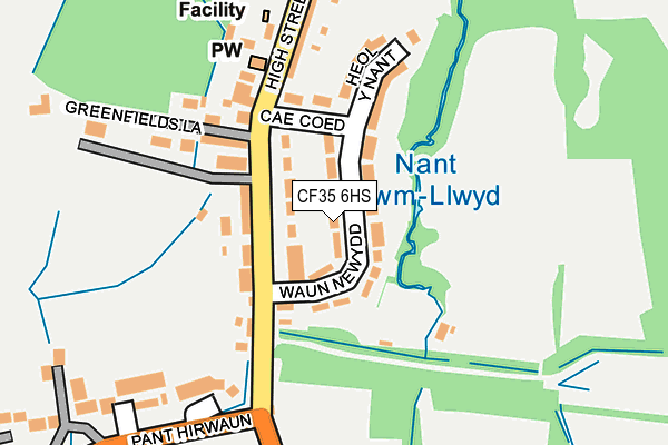 CF35 6HS map - OS OpenMap – Local (Ordnance Survey)