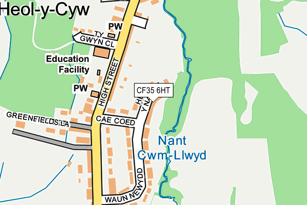 CF35 6HT map - OS OpenMap – Local (Ordnance Survey)