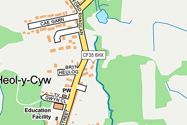 CF35 6HX map - OS OpenMap – Local (Ordnance Survey)