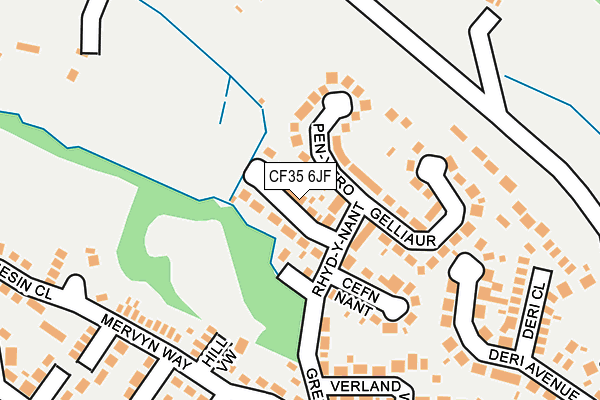 CF35 6JF map - OS OpenMap – Local (Ordnance Survey)