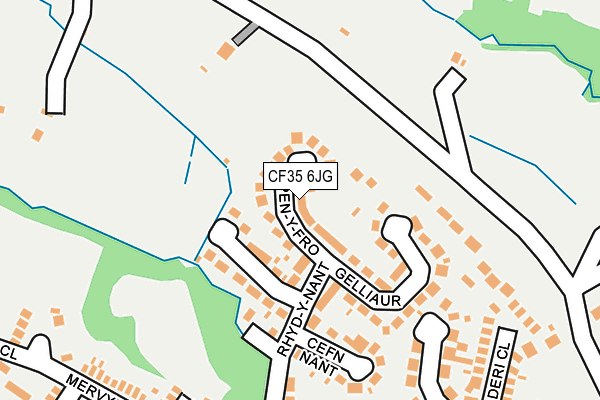 CF35 6JG map - OS OpenMap – Local (Ordnance Survey)