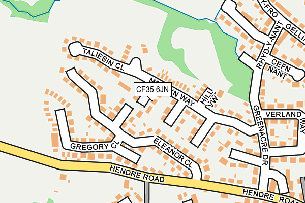 CF35 6JN map - OS OpenMap – Local (Ordnance Survey)