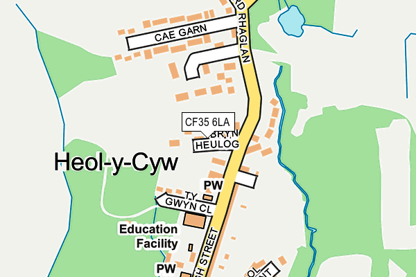 CF35 6LA map - OS OpenMap – Local (Ordnance Survey)