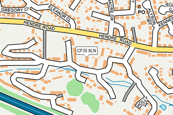 CF35 6LN map - OS OpenMap – Local (Ordnance Survey)
