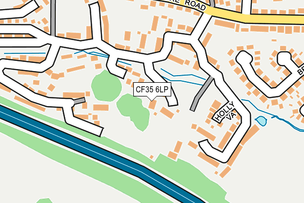 CF35 6LP map - OS OpenMap – Local (Ordnance Survey)