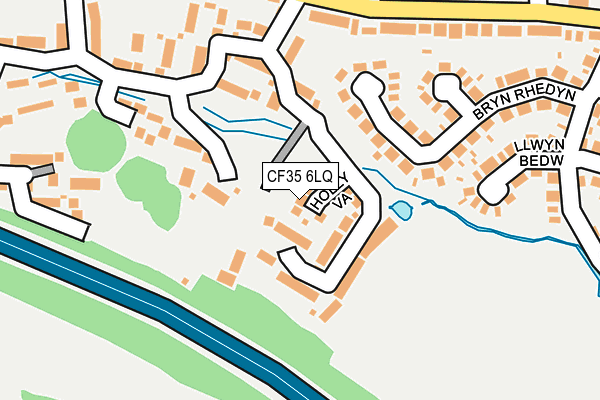 CF35 6LQ map - OS OpenMap – Local (Ordnance Survey)