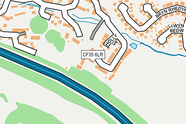 CF35 6LR map - OS OpenMap – Local (Ordnance Survey)