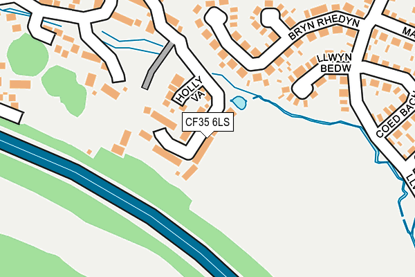 CF35 6LS map - OS OpenMap – Local (Ordnance Survey)