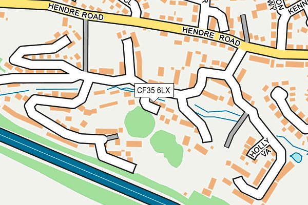 CF35 6LX map - OS OpenMap – Local (Ordnance Survey)