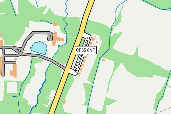 CF35 6NF map - OS OpenMap – Local (Ordnance Survey)