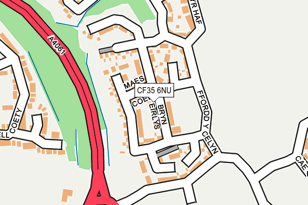 CF35 6NU map - OS OpenMap – Local (Ordnance Survey)