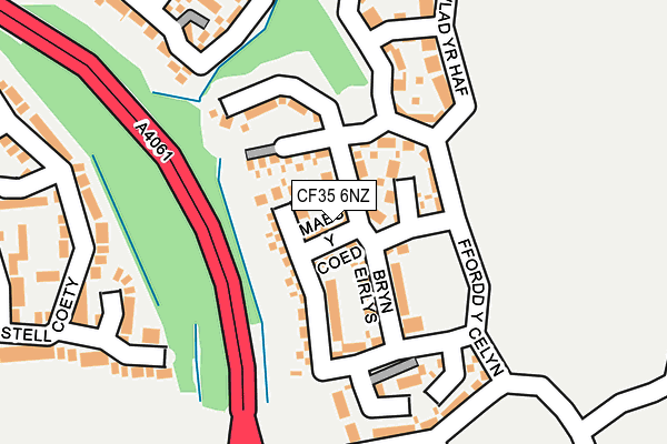 CF35 6NZ map - OS OpenMap – Local (Ordnance Survey)