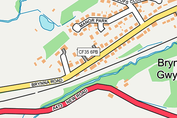 CF35 6PB map - OS OpenMap – Local (Ordnance Survey)