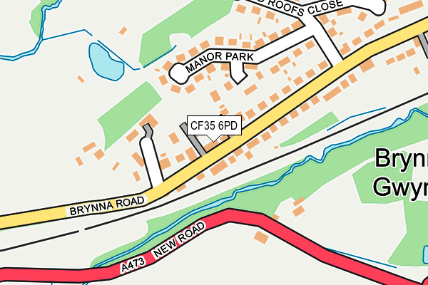 CF35 6PD map - OS OpenMap – Local (Ordnance Survey)