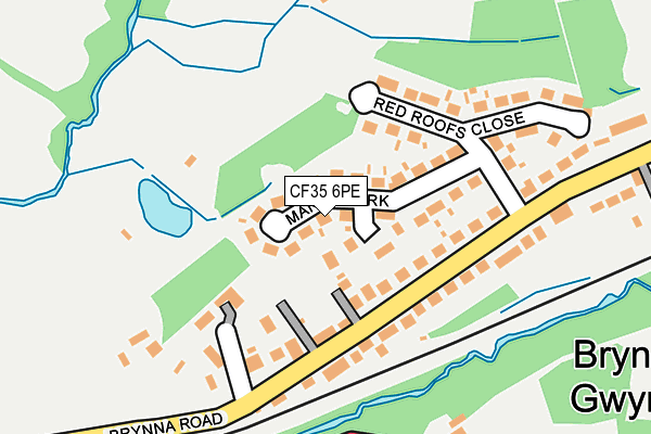 CF35 6PE map - OS OpenMap – Local (Ordnance Survey)