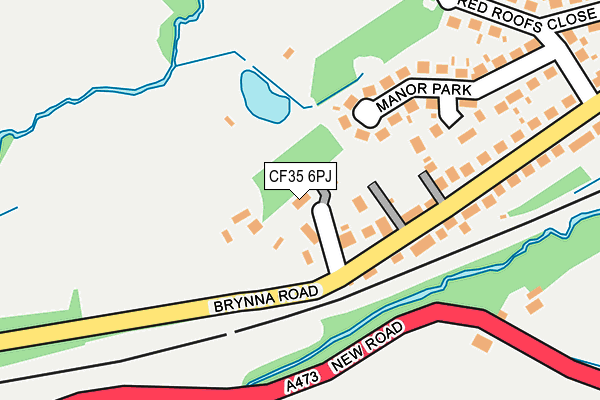 CF35 6PJ map - OS OpenMap – Local (Ordnance Survey)