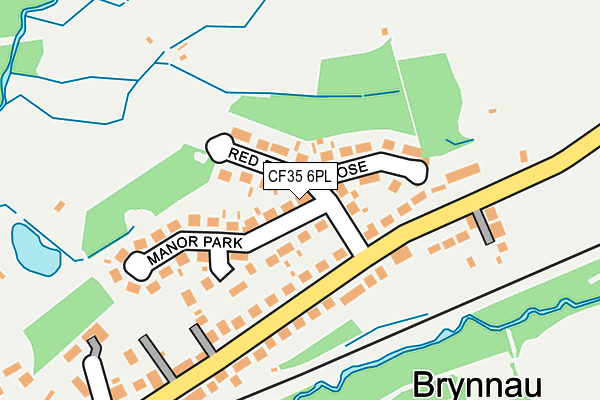 CF35 6PL map - OS OpenMap – Local (Ordnance Survey)