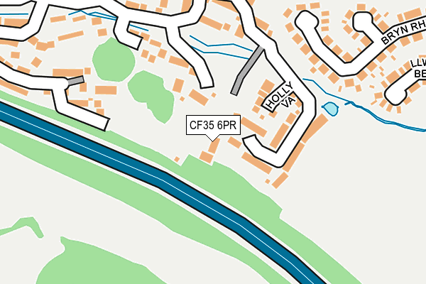 CF35 6PR map - OS OpenMap – Local (Ordnance Survey)