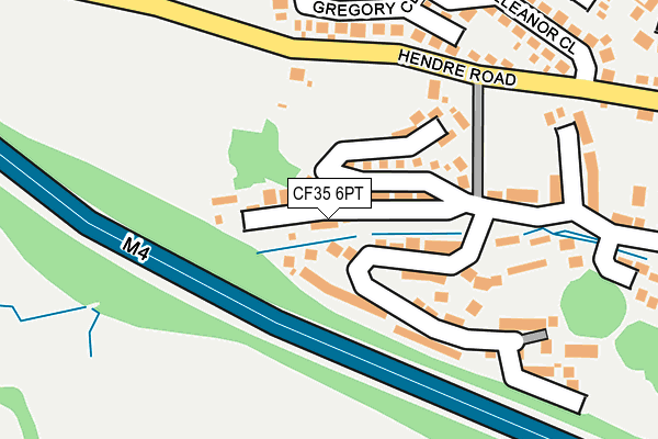 CF35 6PT map - OS OpenMap – Local (Ordnance Survey)