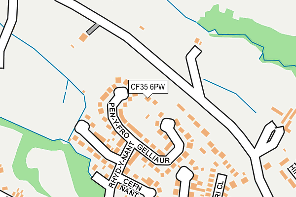 CF35 6PW map - OS OpenMap – Local (Ordnance Survey)