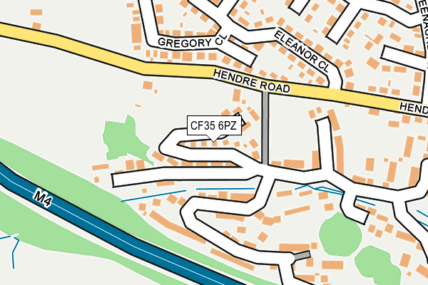 CF35 6PZ map - OS OpenMap – Local (Ordnance Survey)