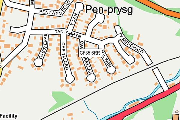 CF35 6RR map - OS OpenMap – Local (Ordnance Survey)