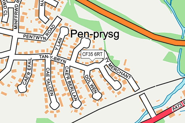 CF35 6RT map - OS OpenMap – Local (Ordnance Survey)