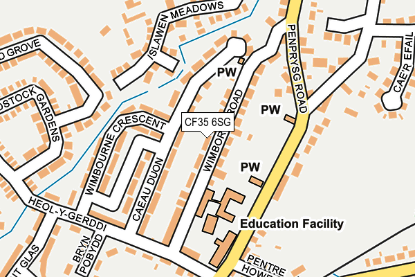 CF35 6SG map - OS OpenMap – Local (Ordnance Survey)