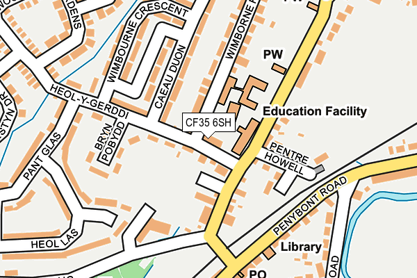 CF35 6SH map - OS OpenMap – Local (Ordnance Survey)