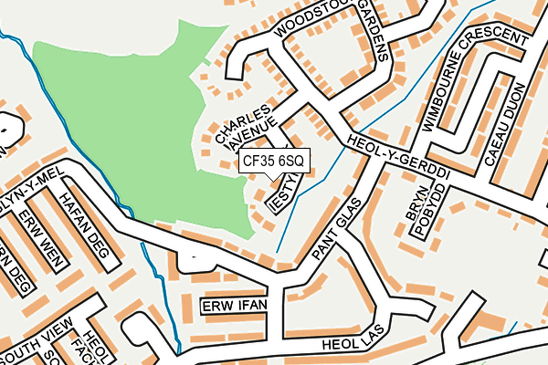 CF35 6SQ map - OS OpenMap – Local (Ordnance Survey)