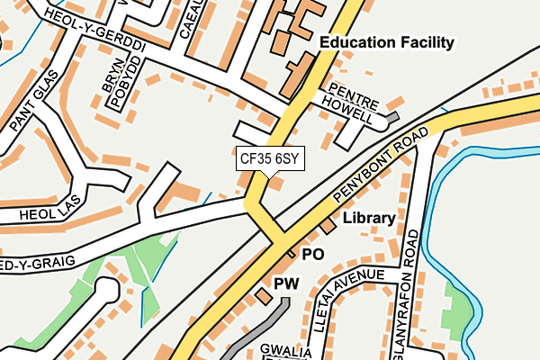 CF35 6SY map - OS OpenMap – Local (Ordnance Survey)